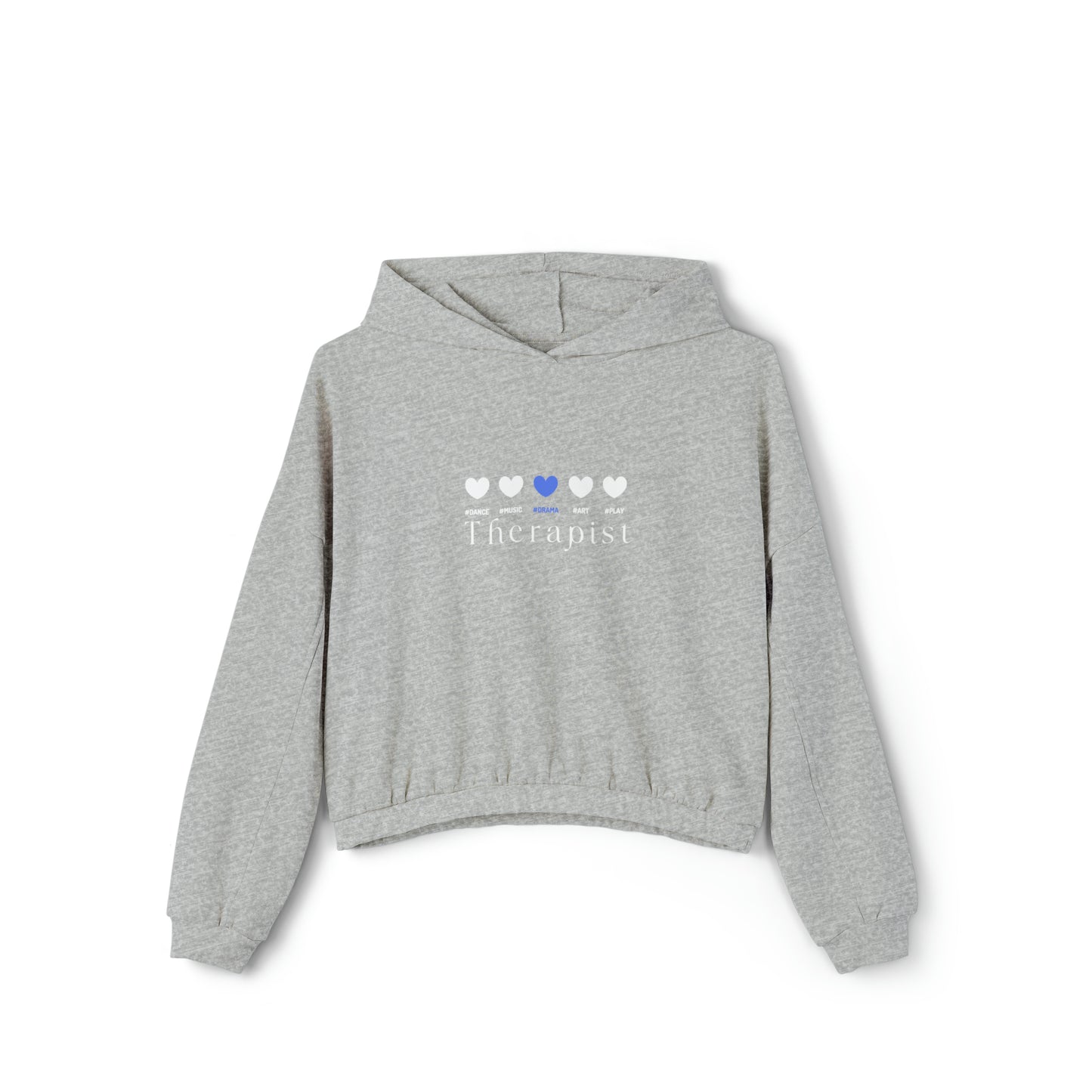 Blue 5 Hearts Drama - Women's Cinched Bottom Hoodie
