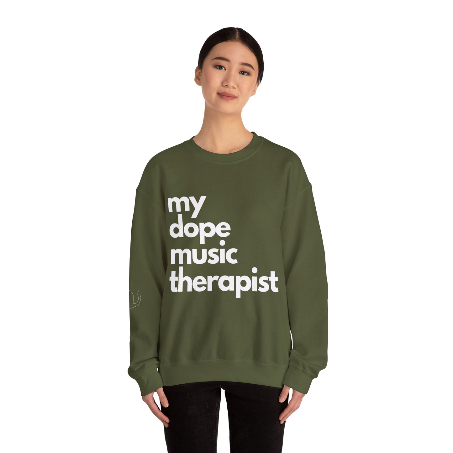 Signature Dope Music Crewneck Sweatshirt - White