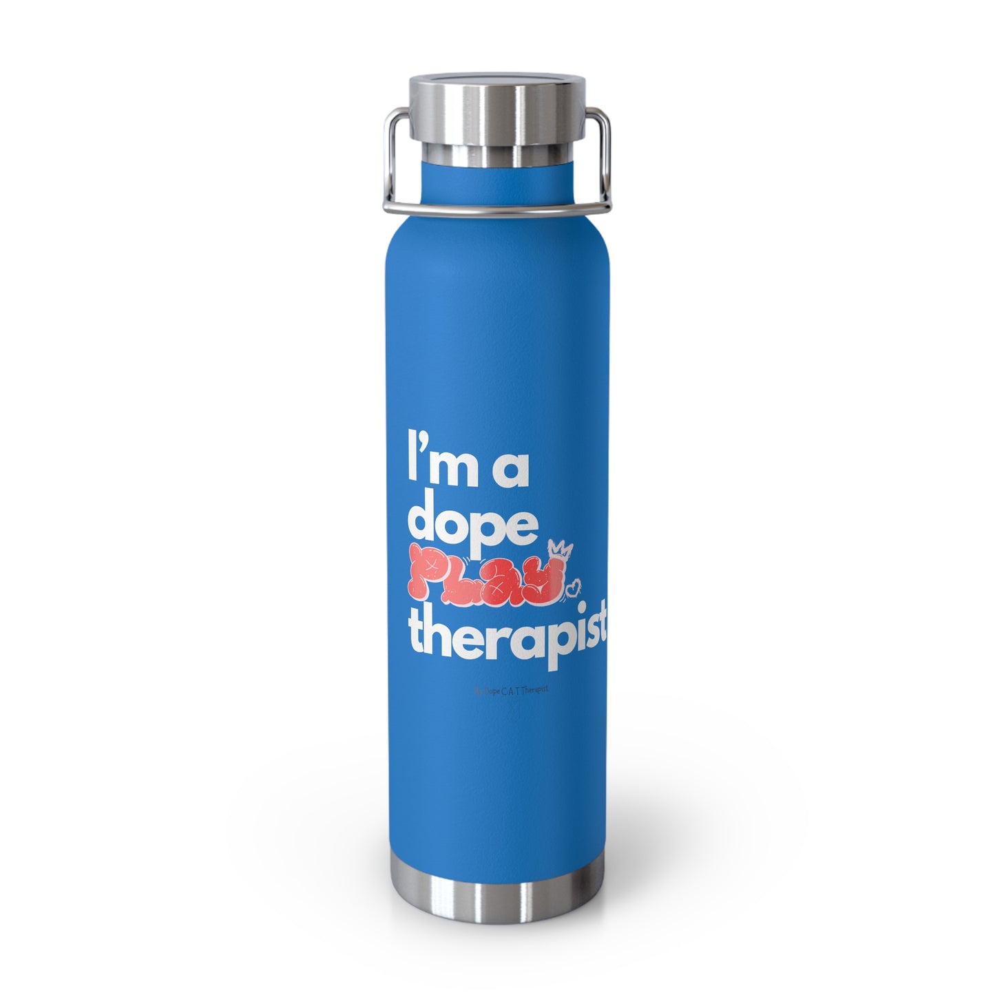 Dope Therapist - Play - Copper Vacuum Insulated Bottle, 22oz