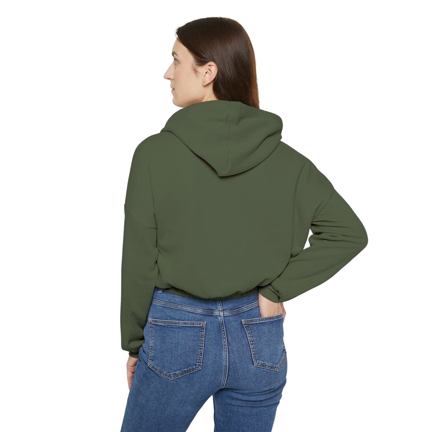 Yellow My Dope 5 hearts - Art - Women's Cinched Bottom Hoodie