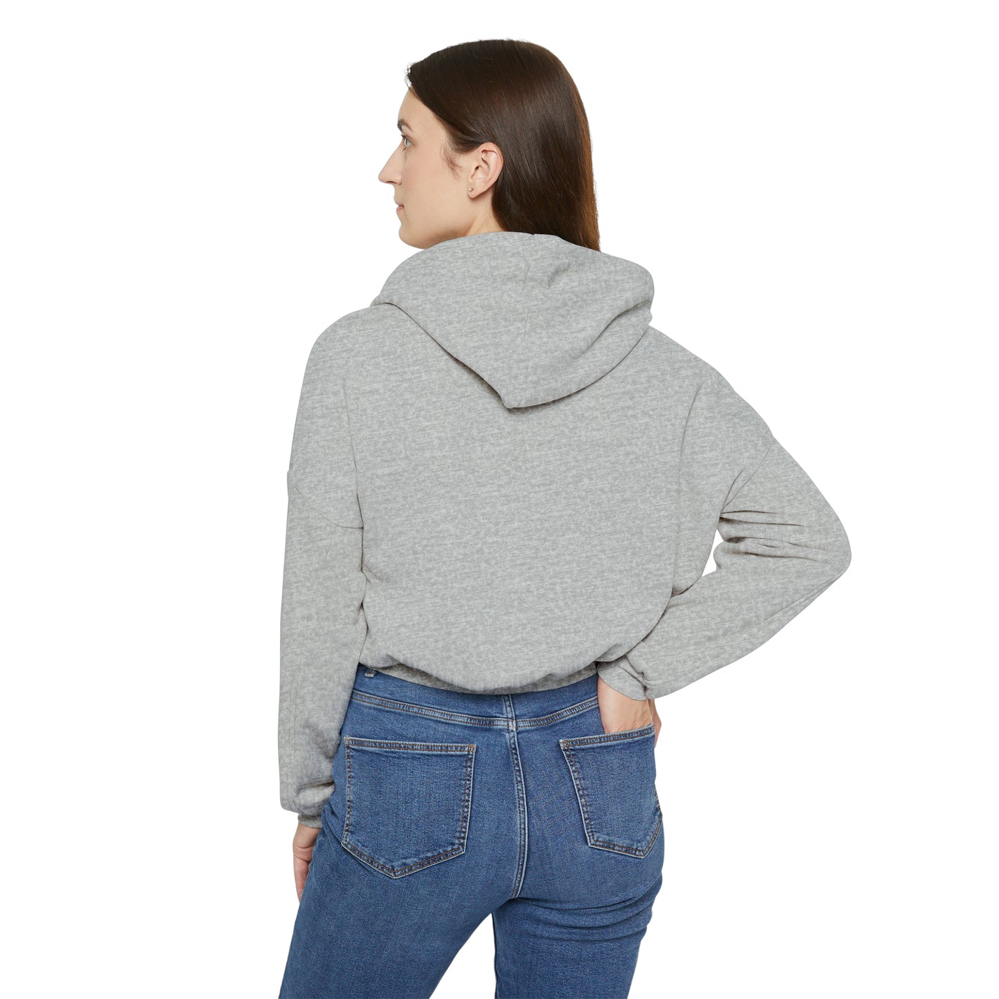 Orange - My Dope 5 Hearts Art Women's Cinched Bottom Hoodie