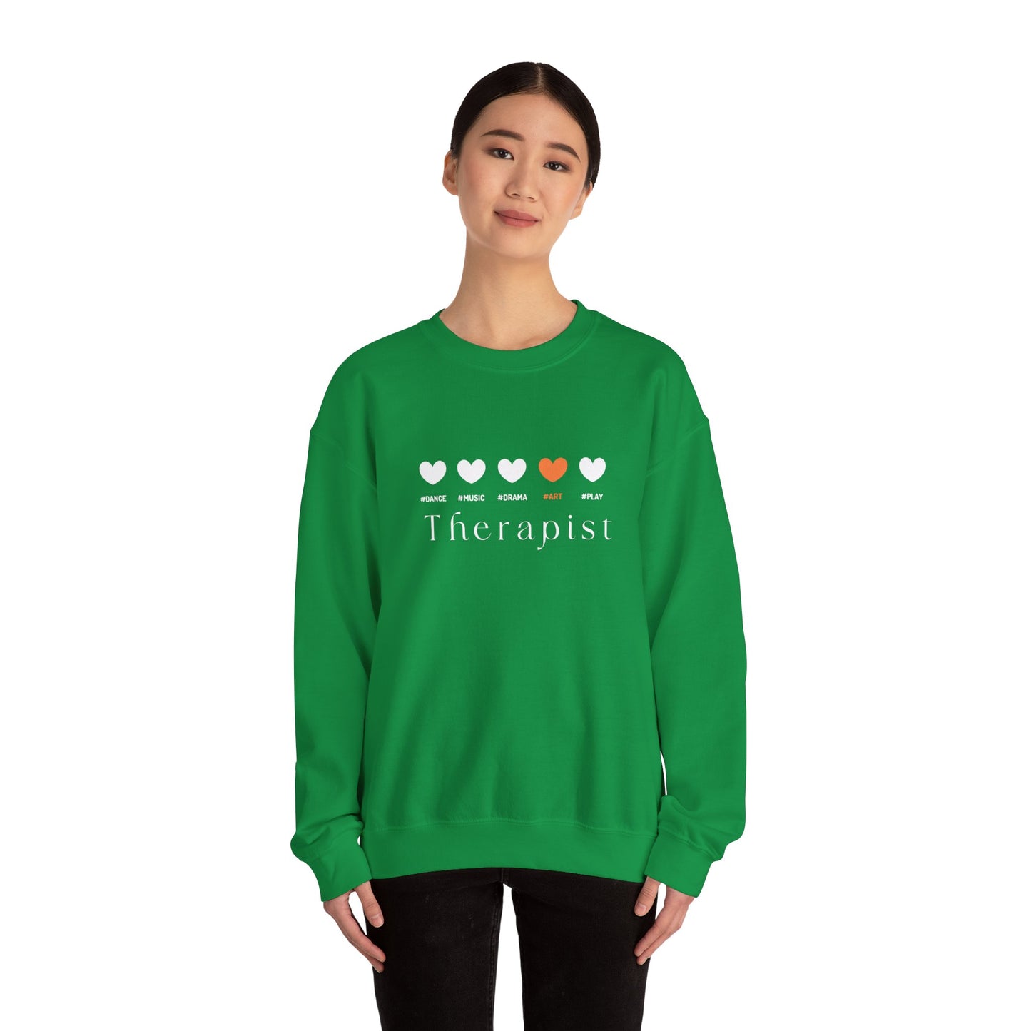 My Dope 5 Hearts Art - orange - Crewneck Sweatshirt