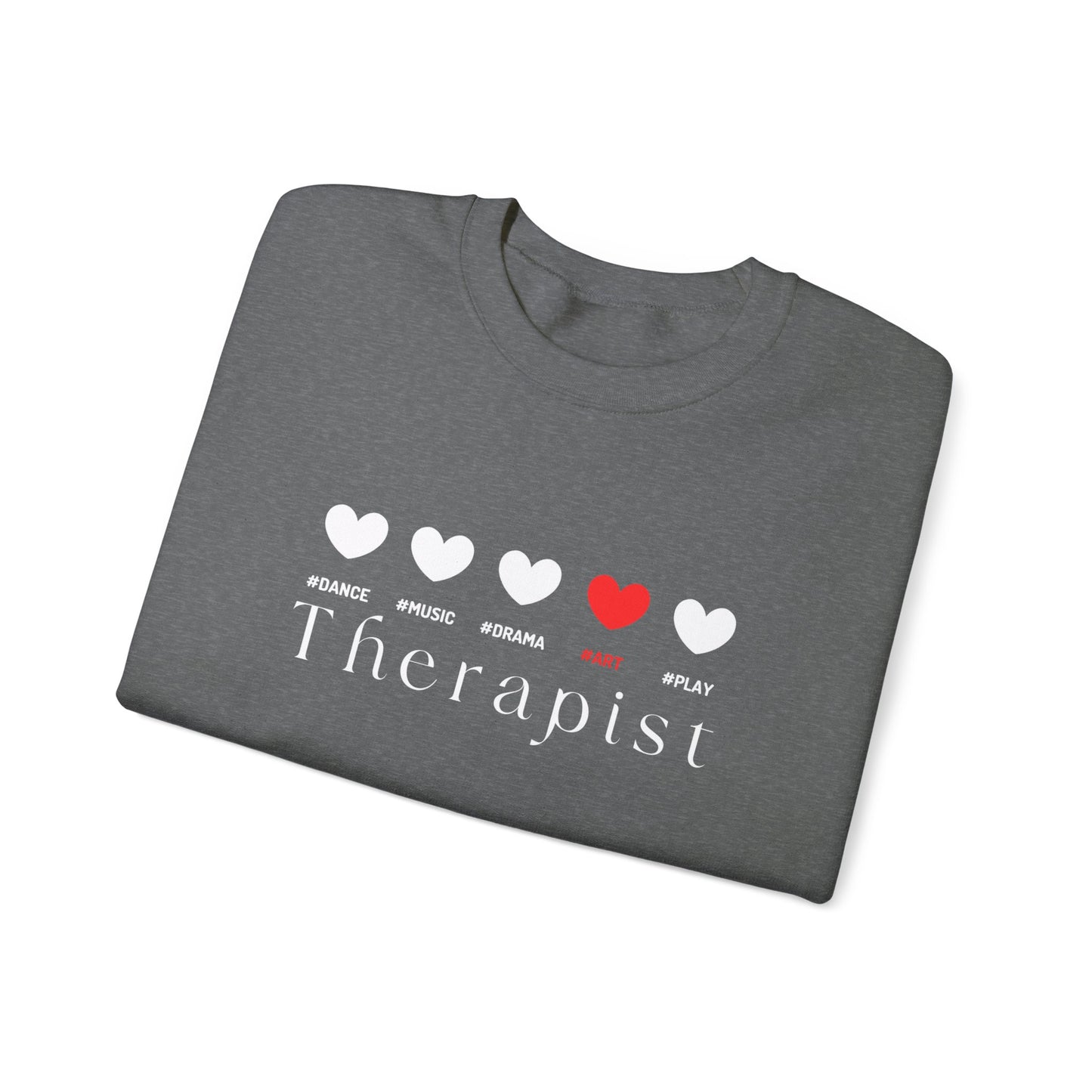 5 Hearts Art - red - Crewneck Sweatshirt