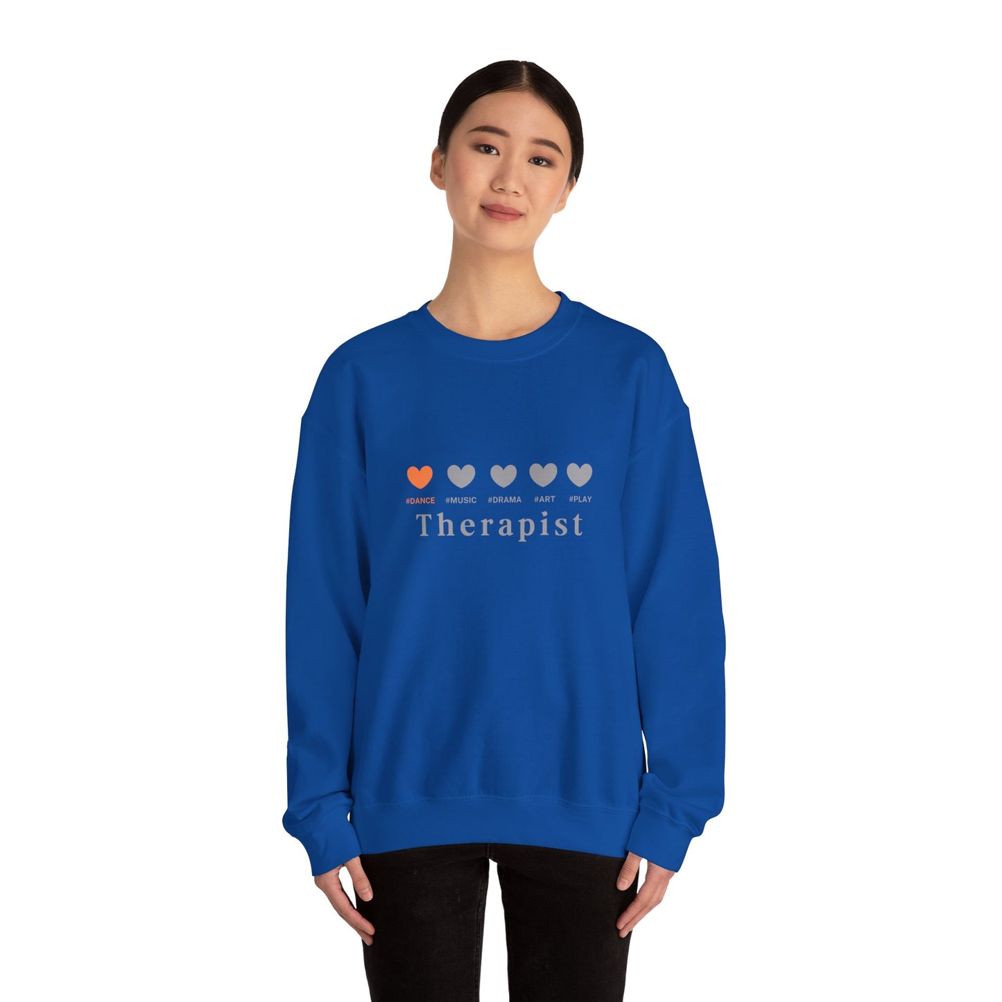 Orange 5 hearts Dance - Crewneck Sweatshirt