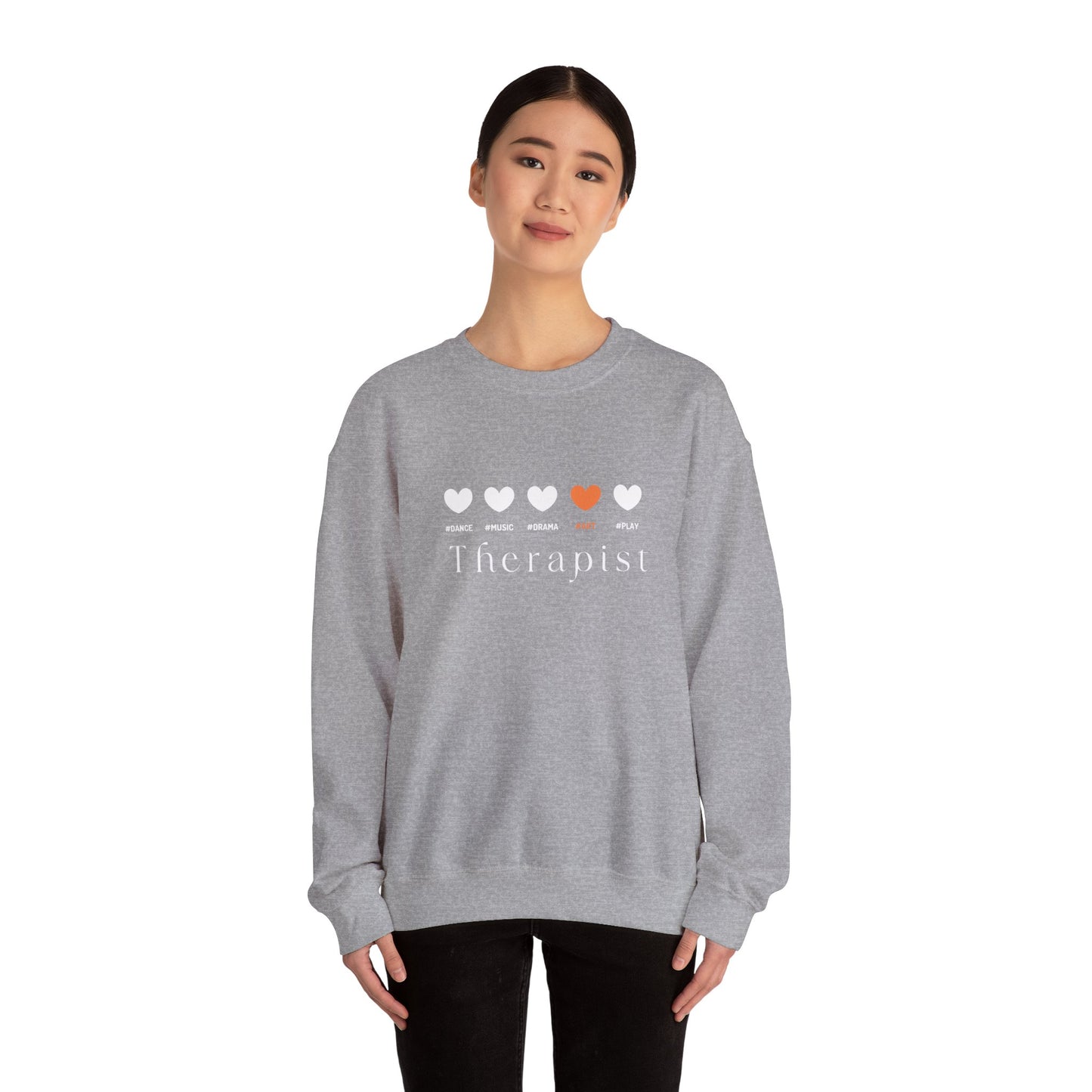 My Dope 5 Hearts Art - orange - Crewneck Sweatshirt