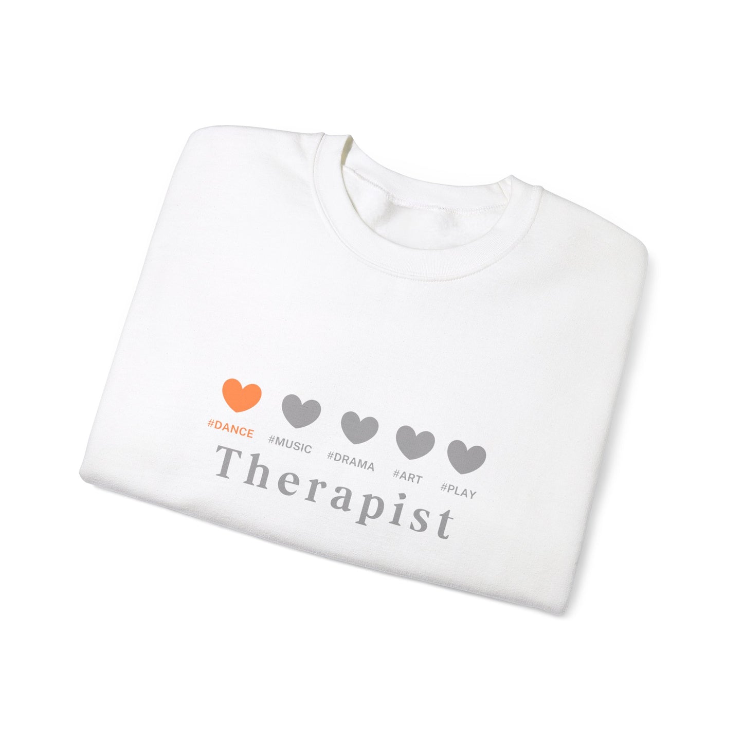 Orange 5 hearts Dance - Crewneck Sweatshirt