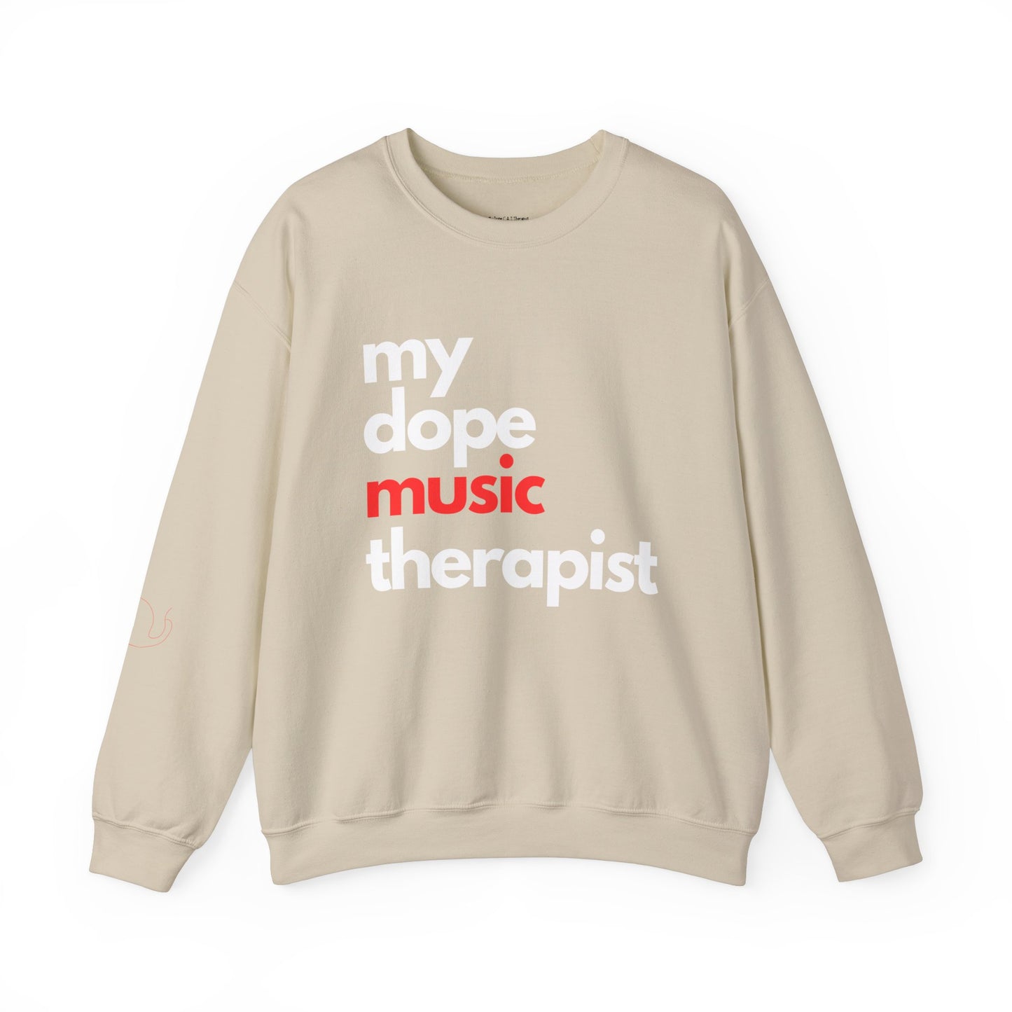 Dopest Music therapy (red) Crewneck Sweatshirt