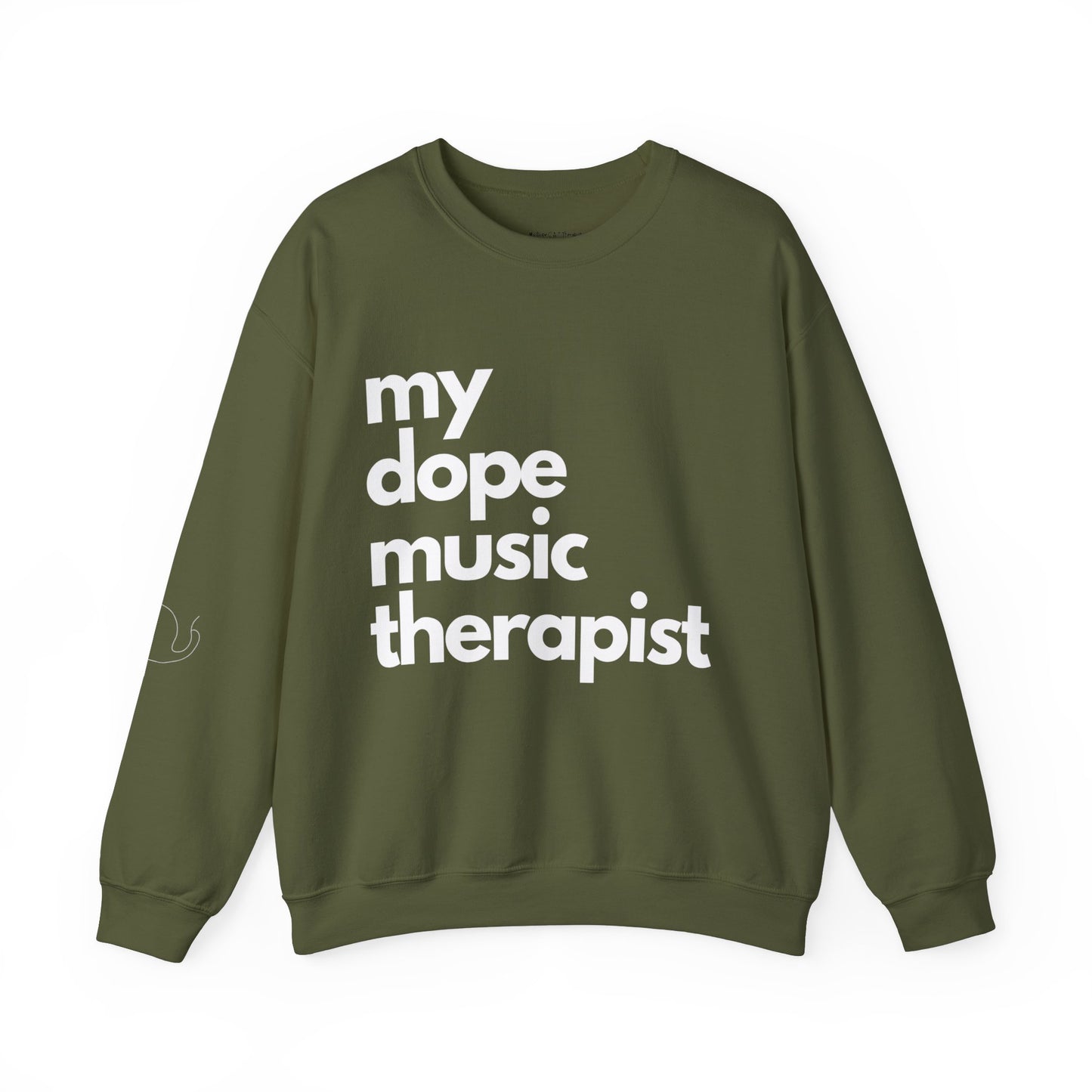 Signature Dope Music Crewneck Sweatshirt - White