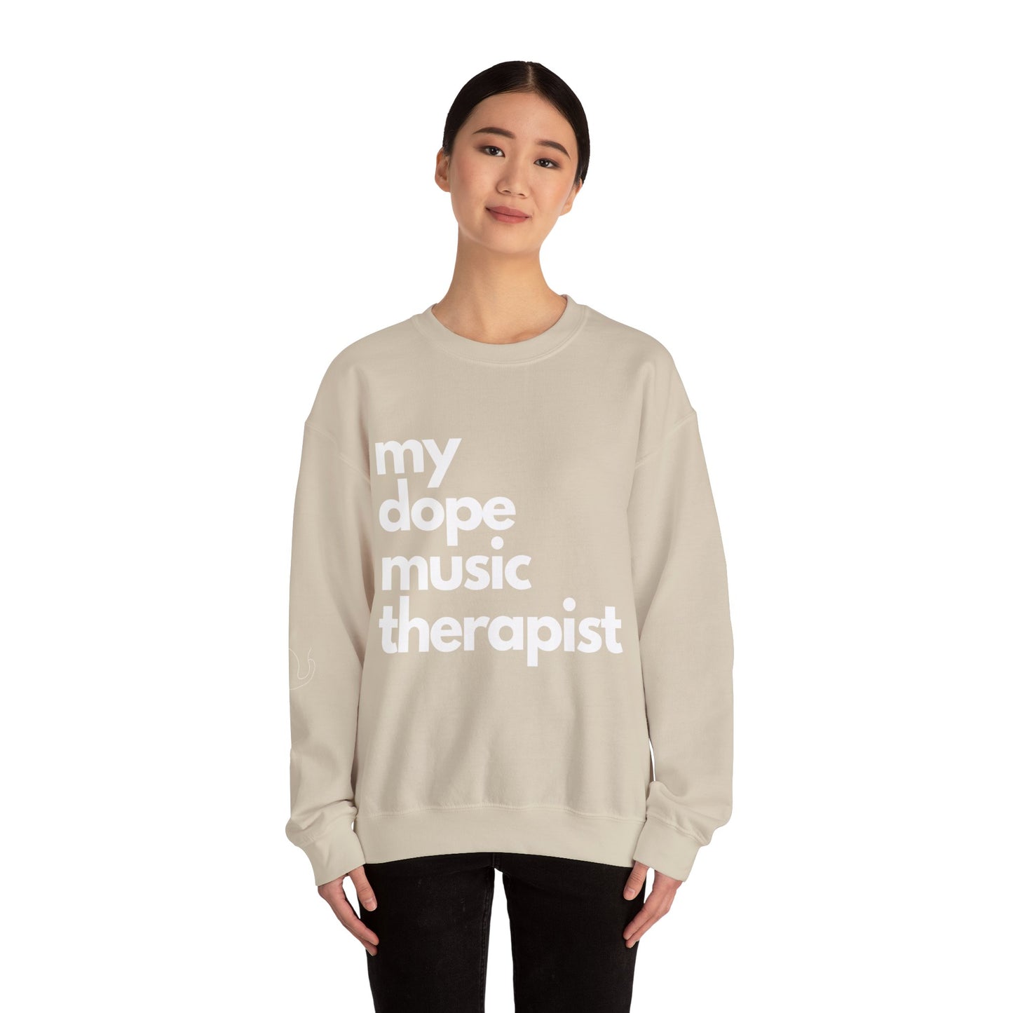 Signature Dope Music Crewneck Sweatshirt - White