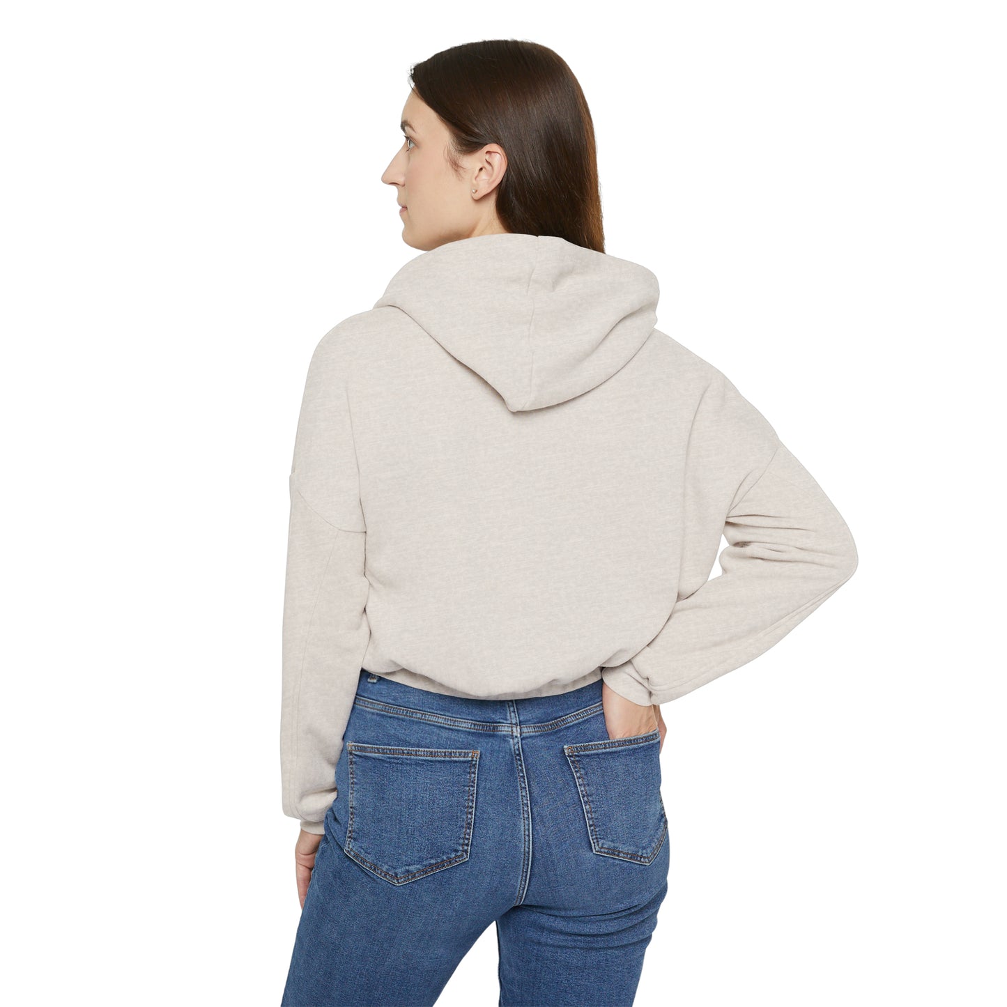 Yellow My Dope 5 hearts - Art - Women's Cinched Bottom Hoodie