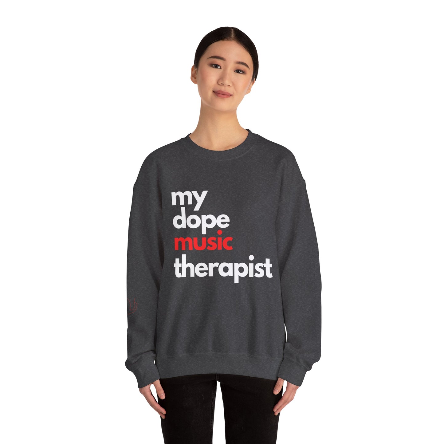 Dopest Music therapy (red) Crewneck Sweatshirt