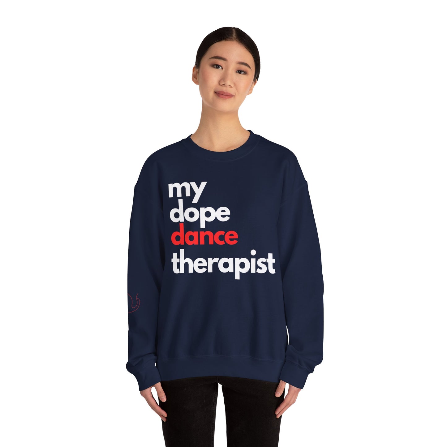 Dopest Dance Therapy (red) Crewneck Sweatshirt