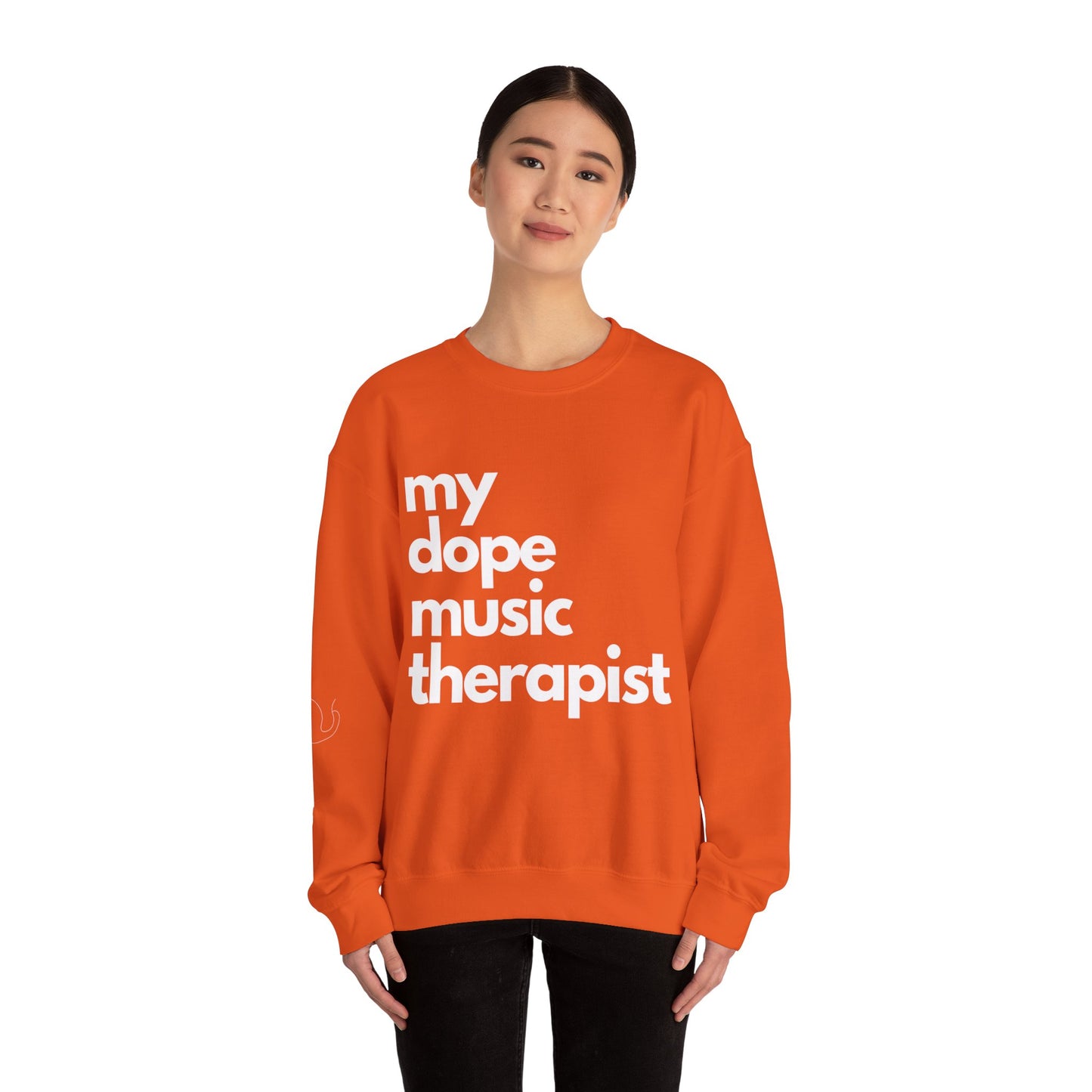 Signature Dope Music Crewneck Sweatshirt - White