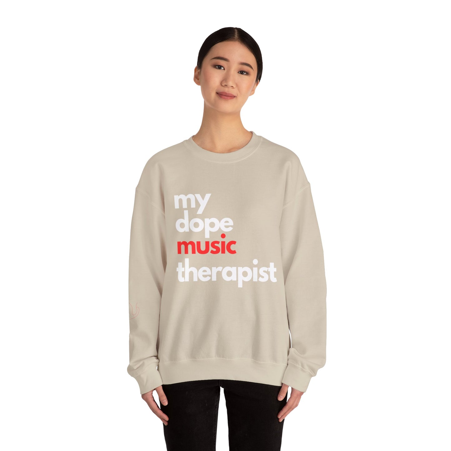 Dopest Music therapy (red) Crewneck Sweatshirt
