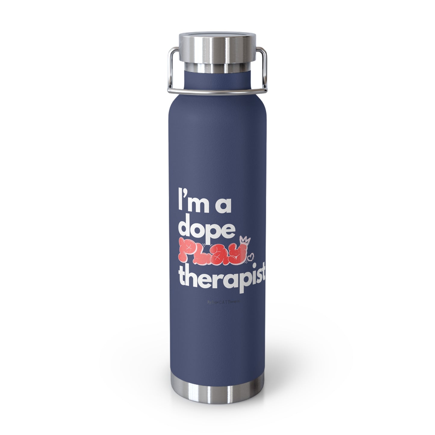 Dope Therapist - Play - Copper Vacuum Insulated Bottle, 22oz