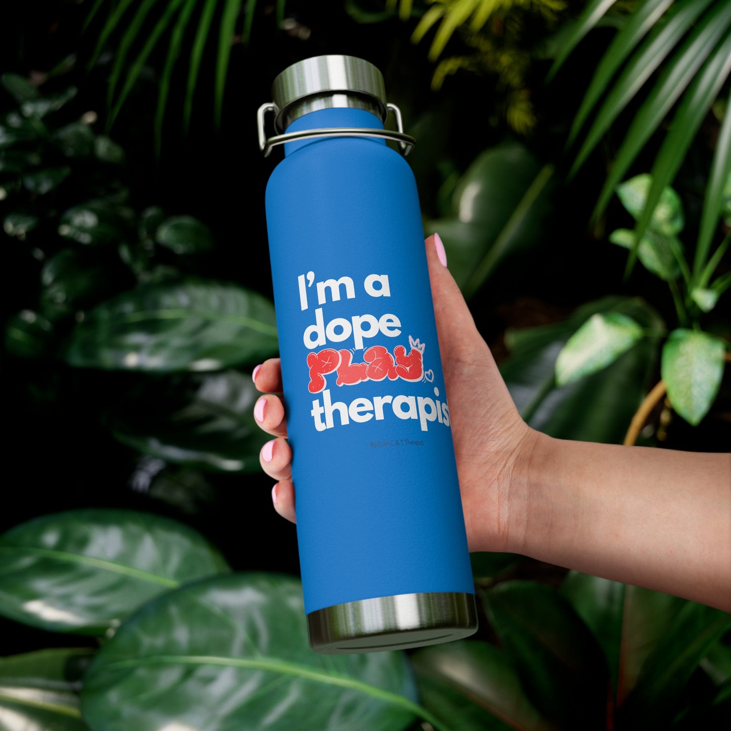 Dope Therapist - Play - Copper Vacuum Insulated Bottle, 22oz