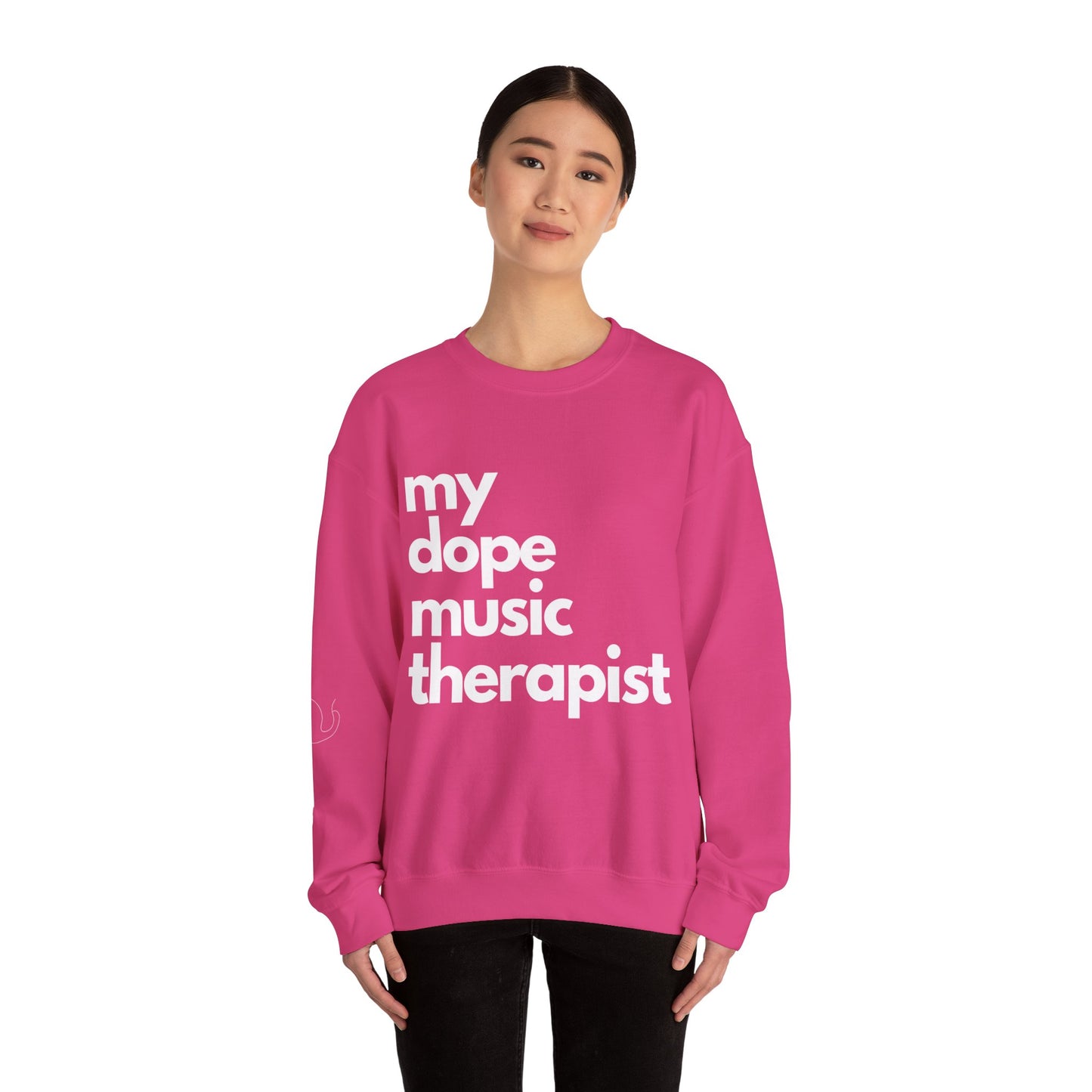 Signature Dope Music Crewneck Sweatshirt - White