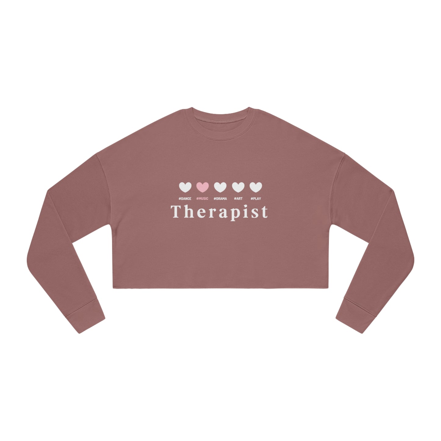 5 hearts Music - pink - Cropped Sweatshirt