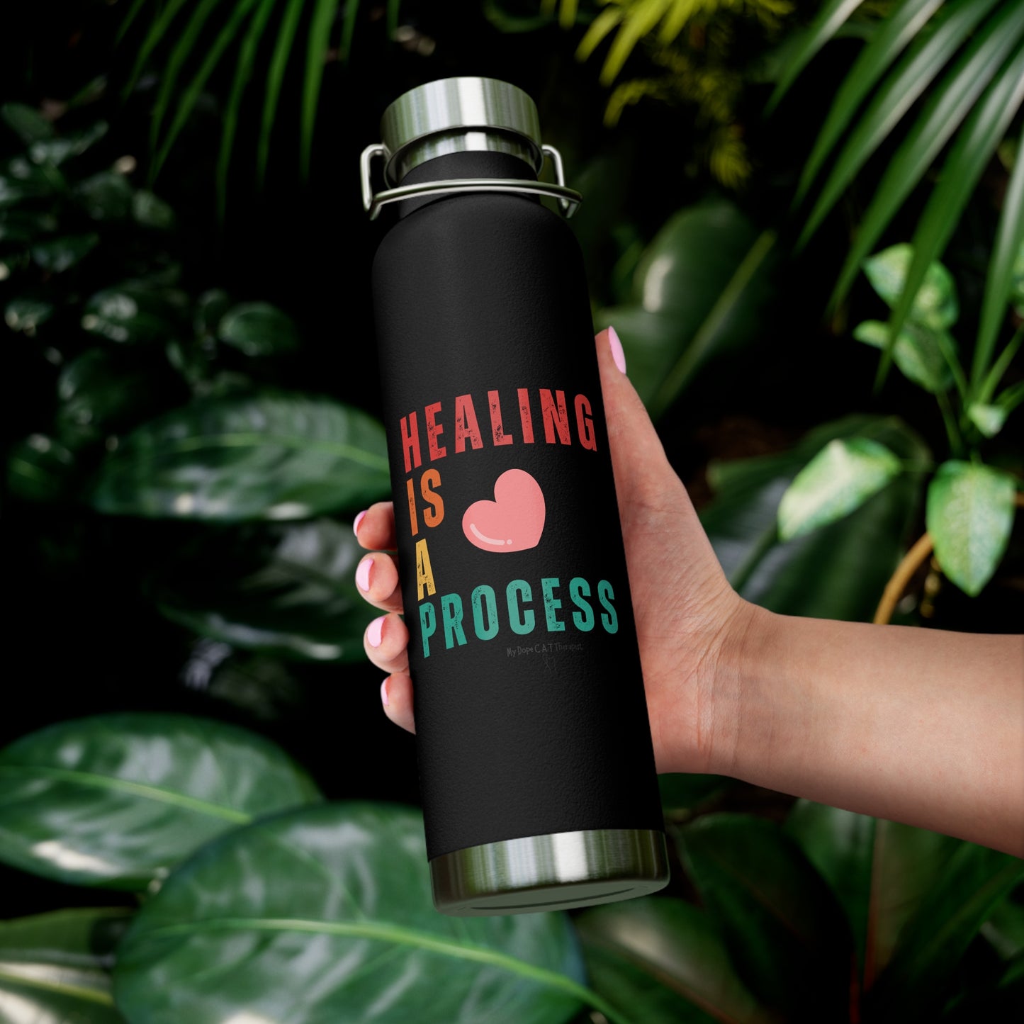 Healing is a Process - Copper Vacuum Insulated Bottle, 22oz