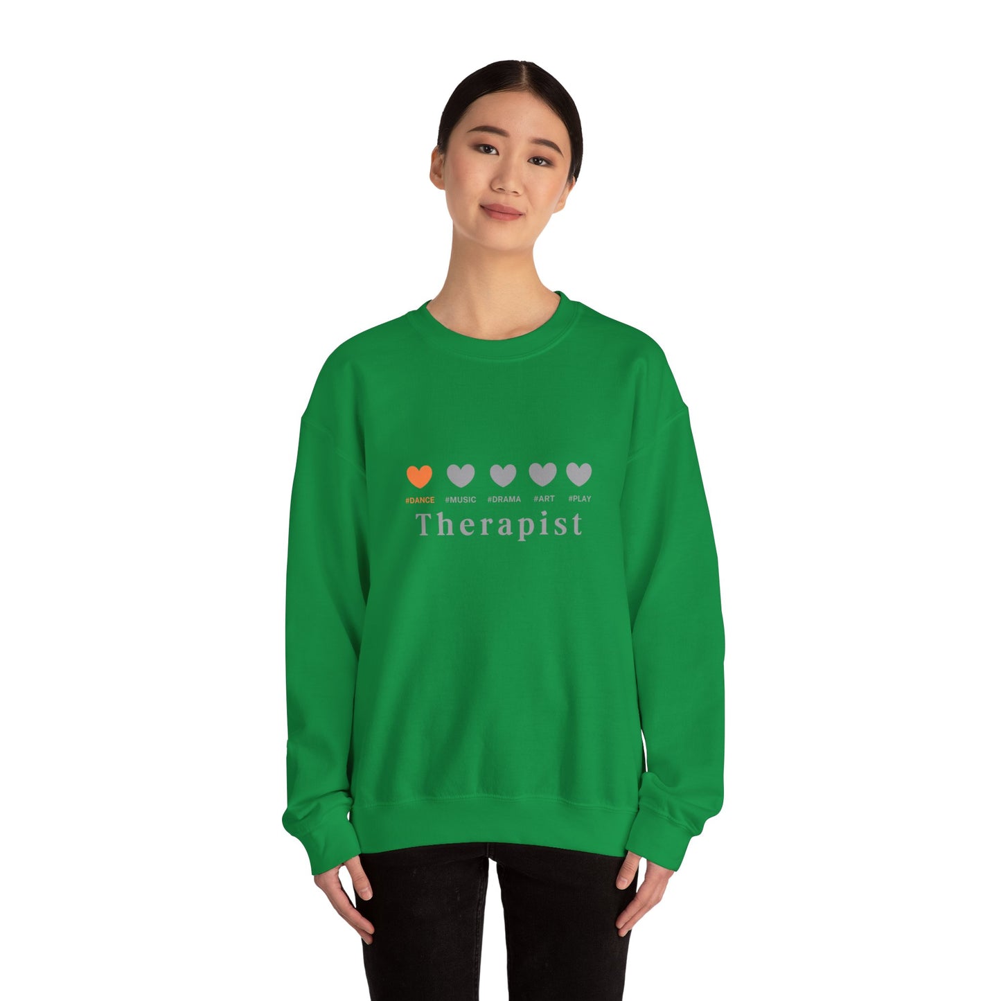 Orange 5 hearts Dance - Crewneck Sweatshirt