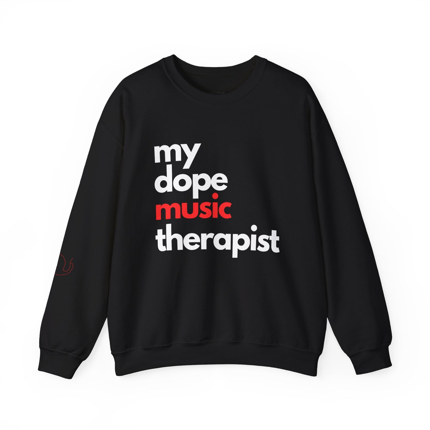 Dopest Music therapy (red) Crewneck Sweatshirt