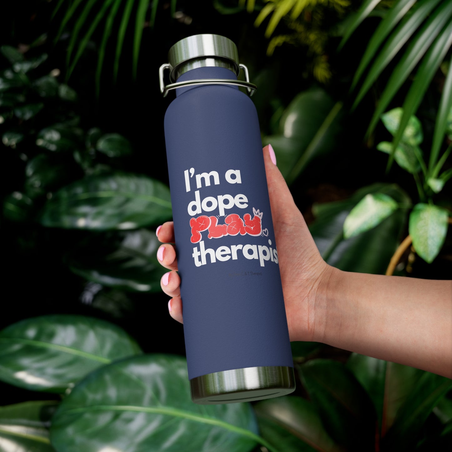 Dope Therapist - Play - Copper Vacuum Insulated Bottle, 22oz