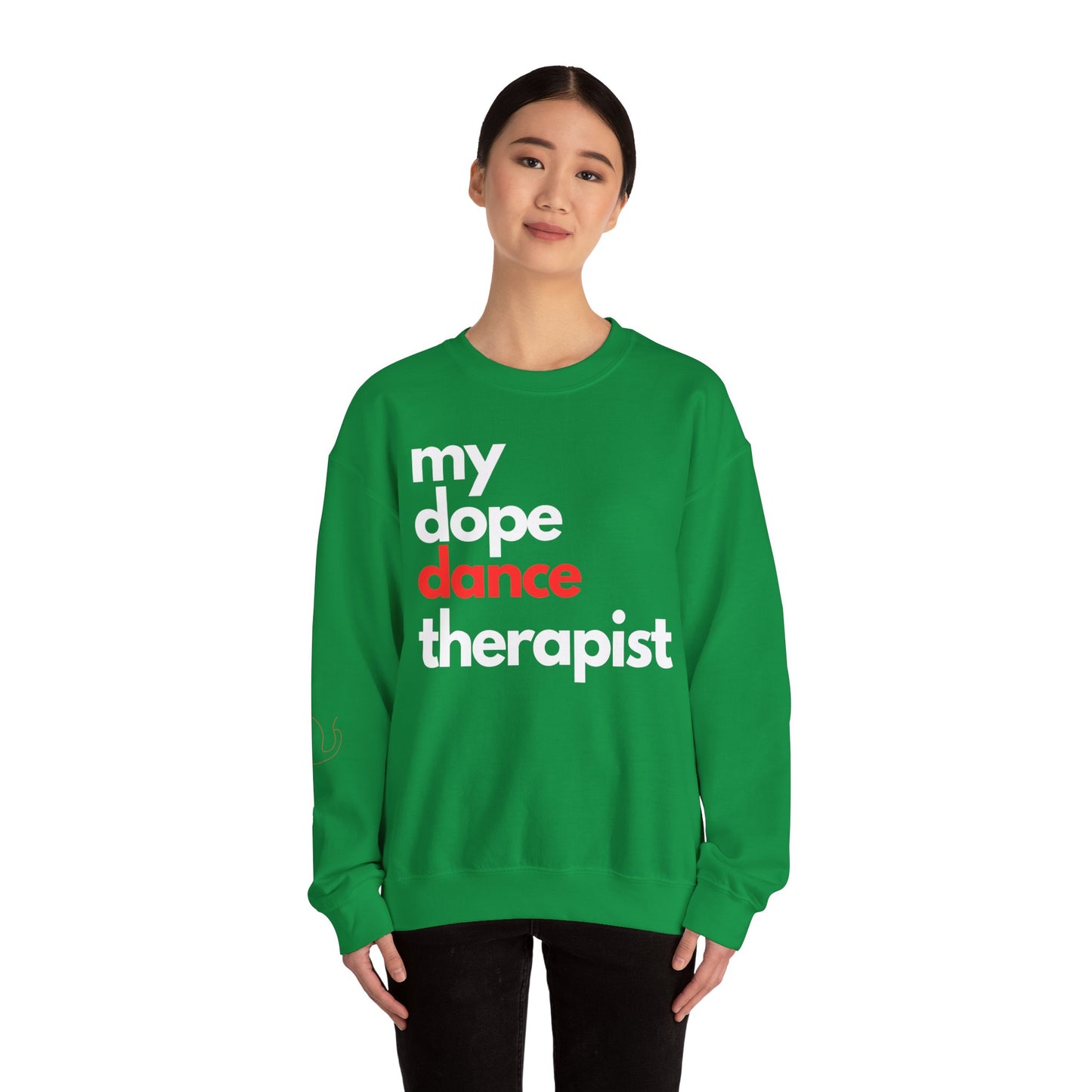 Dopest Dance Therapy (red) Crewneck Sweatshirt
