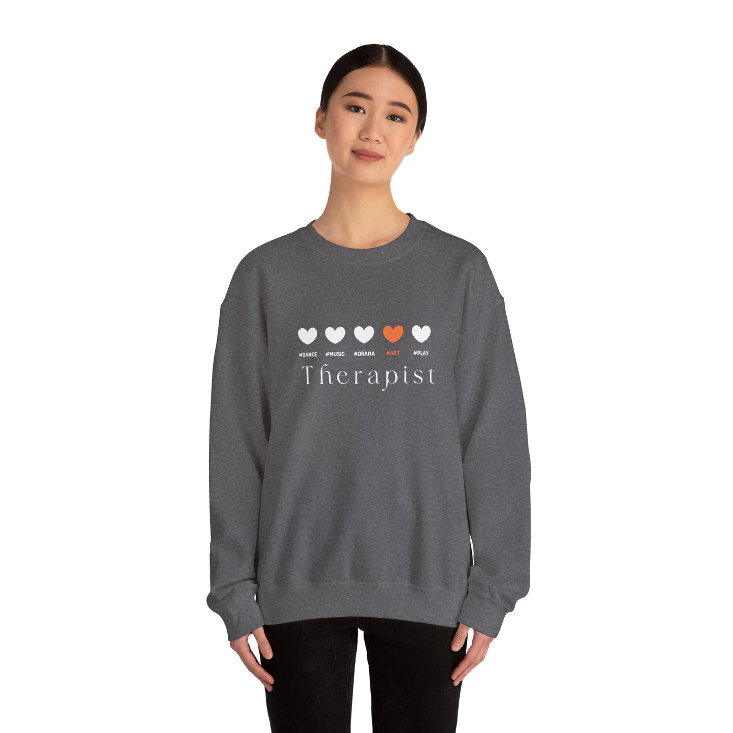 My Dope 5 Hearts Art - orange - Crewneck Sweatshirt