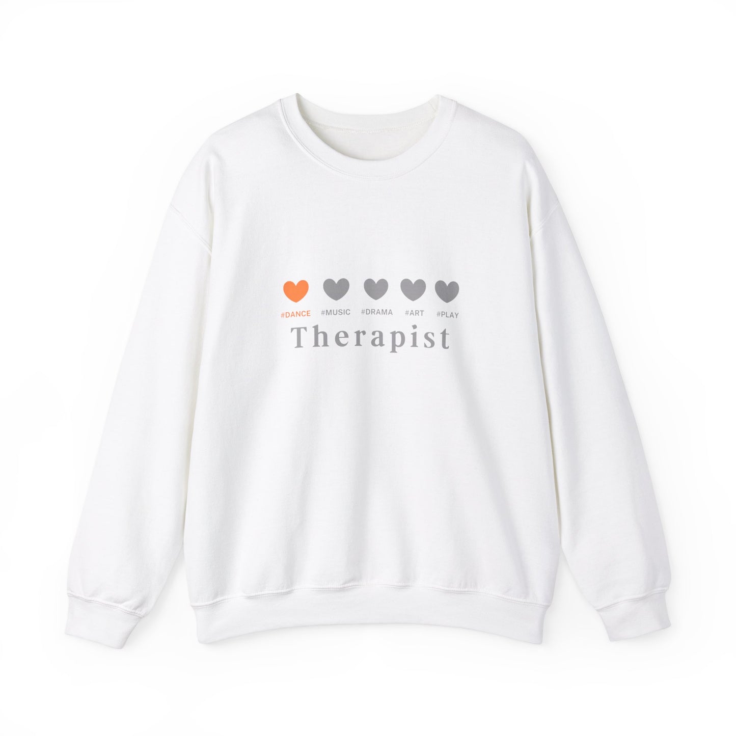 Orange 5 hearts Dance - Crewneck Sweatshirt