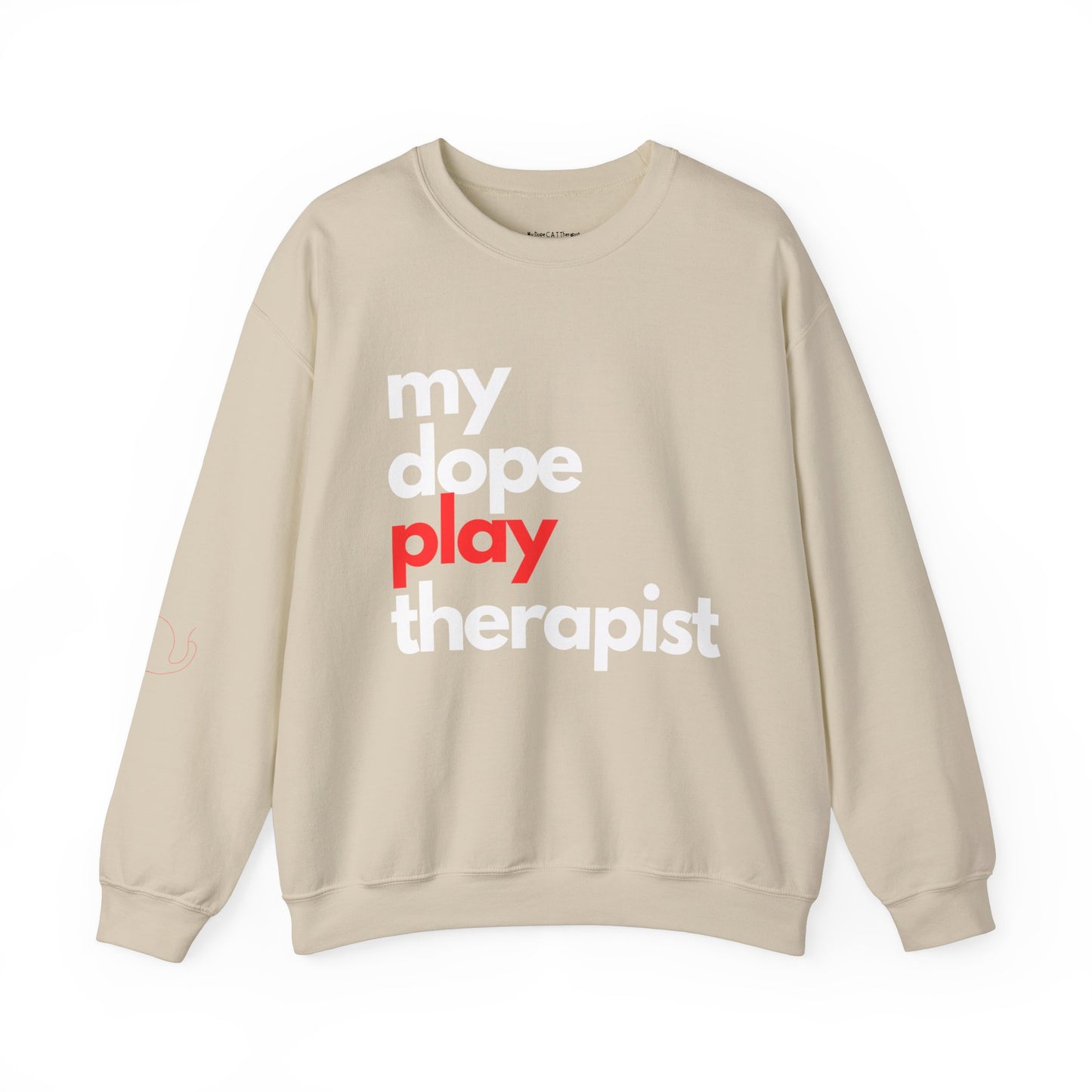 Dopest Play Therapy (red) Crewneck Sweatshirt