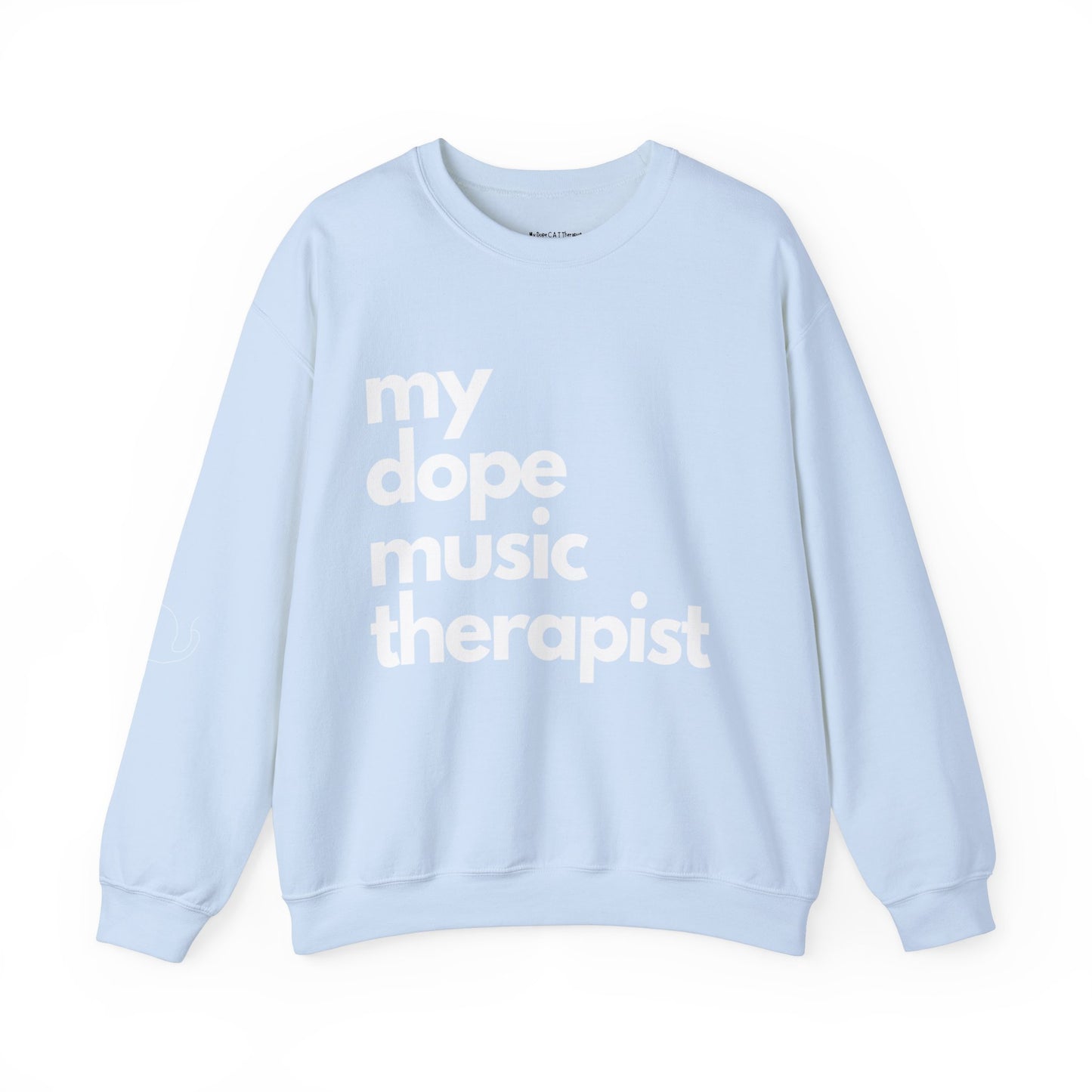 Signature Dope Music Crewneck Sweatshirt - White