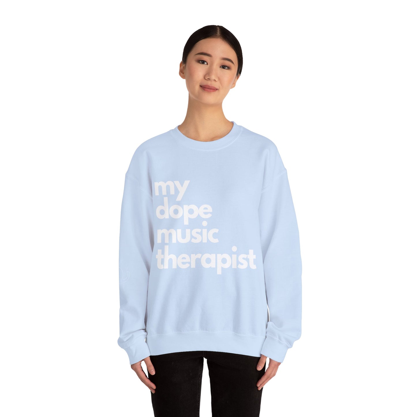 Signature Dope Music Crewneck Sweatshirt - White