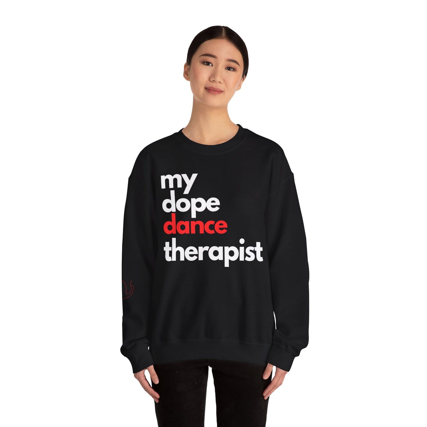 Dopest Dance Therapy (red) Crewneck Sweatshirt
