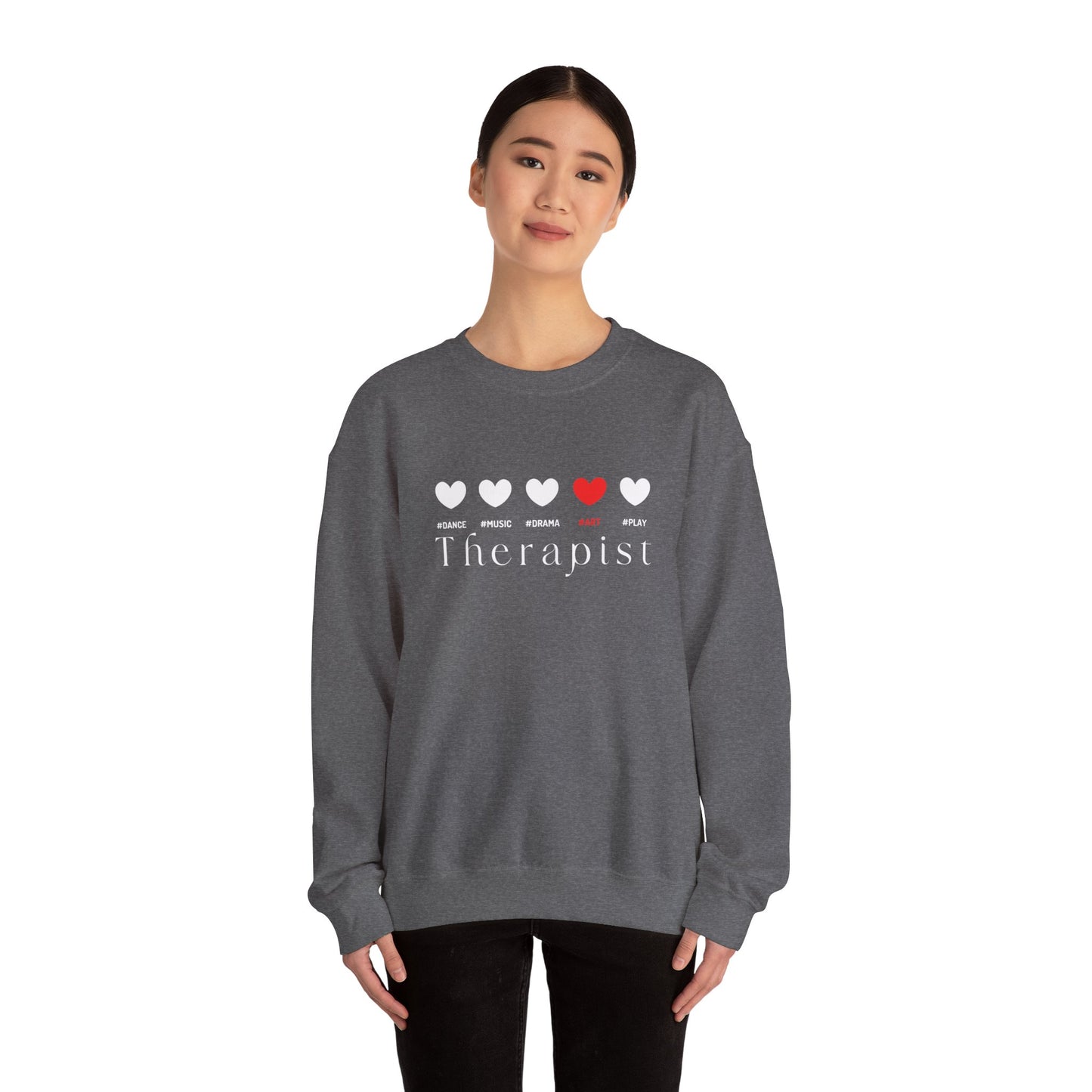 5 Hearts Art - red - Crewneck Sweatshirt
