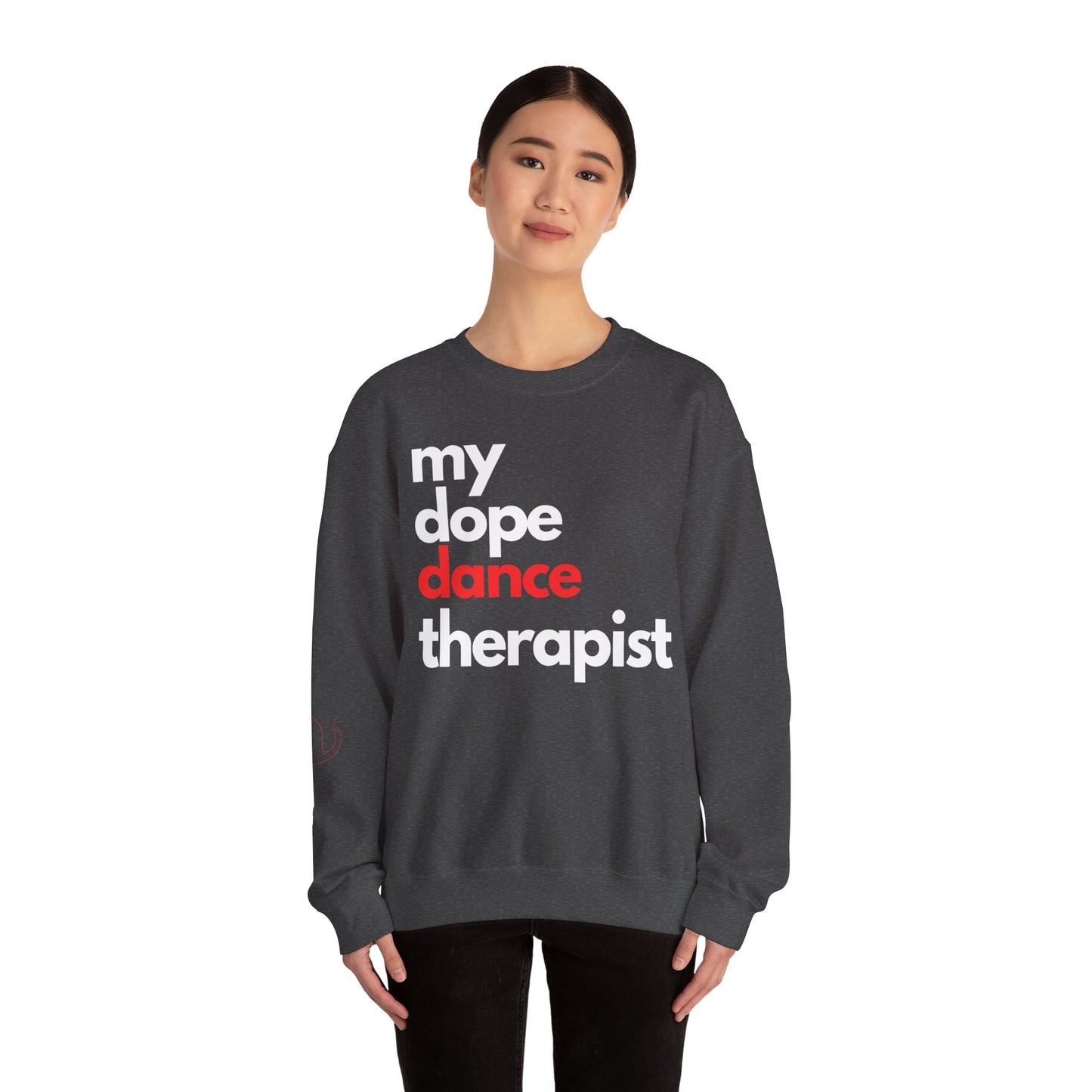 Dopest Dance Therapy (red) Crewneck Sweatshirt