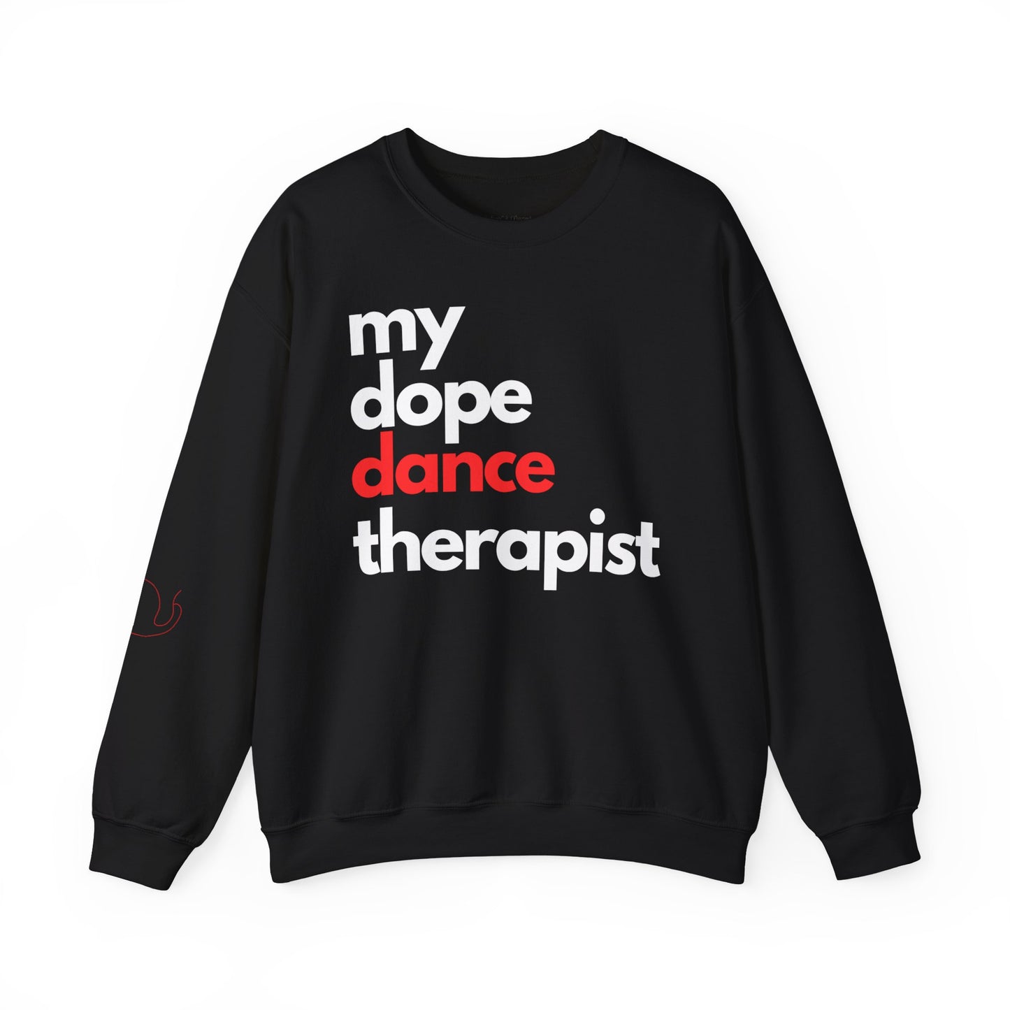 Dopest Dance Therapy (red) Crewneck Sweatshirt