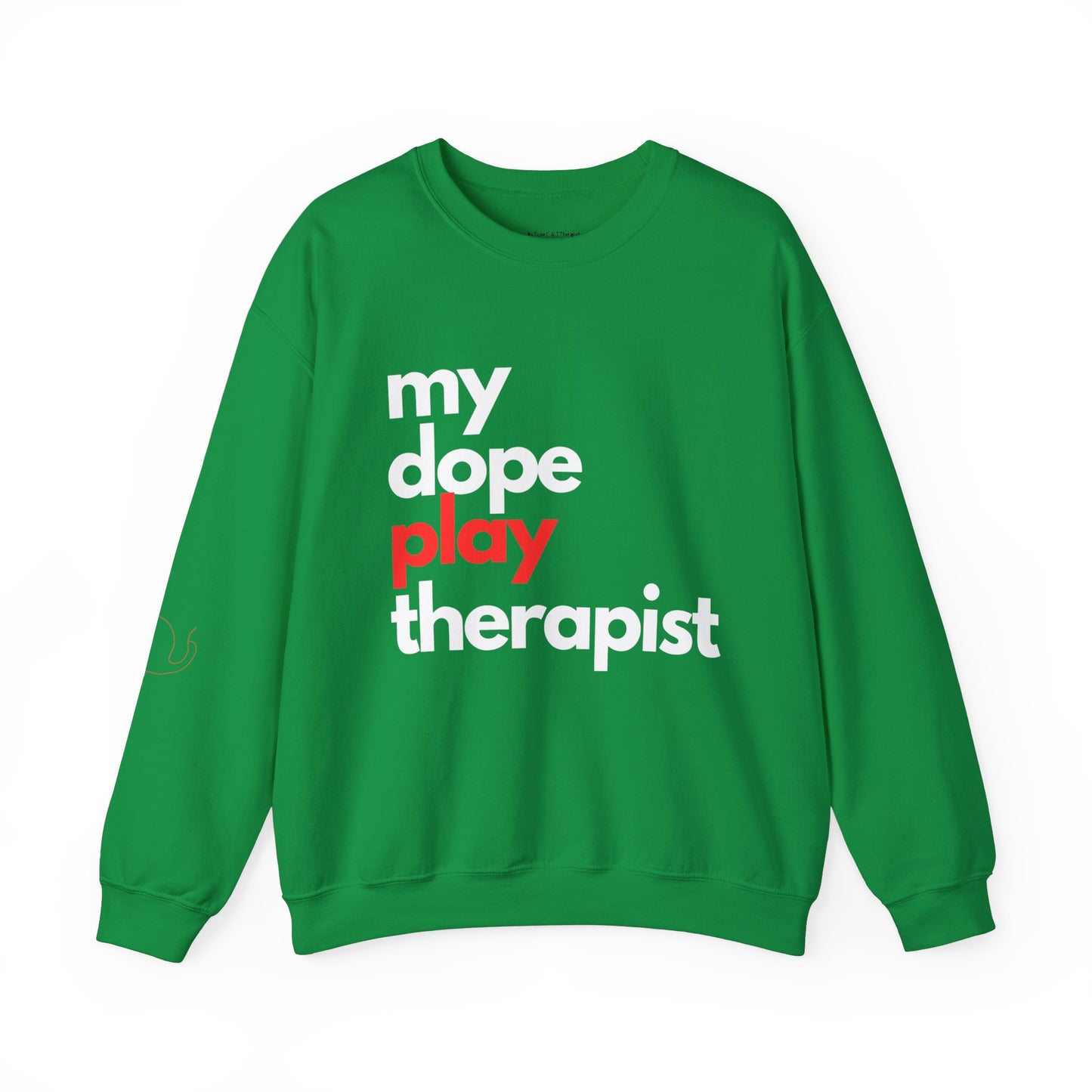 Dopest Play Therapy (red) Crewneck Sweatshirt