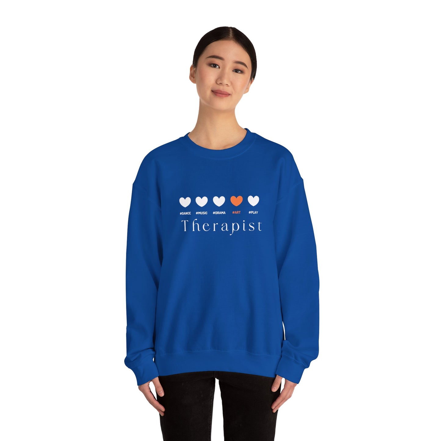 My Dope 5 Hearts Art - orange - Crewneck Sweatshirt