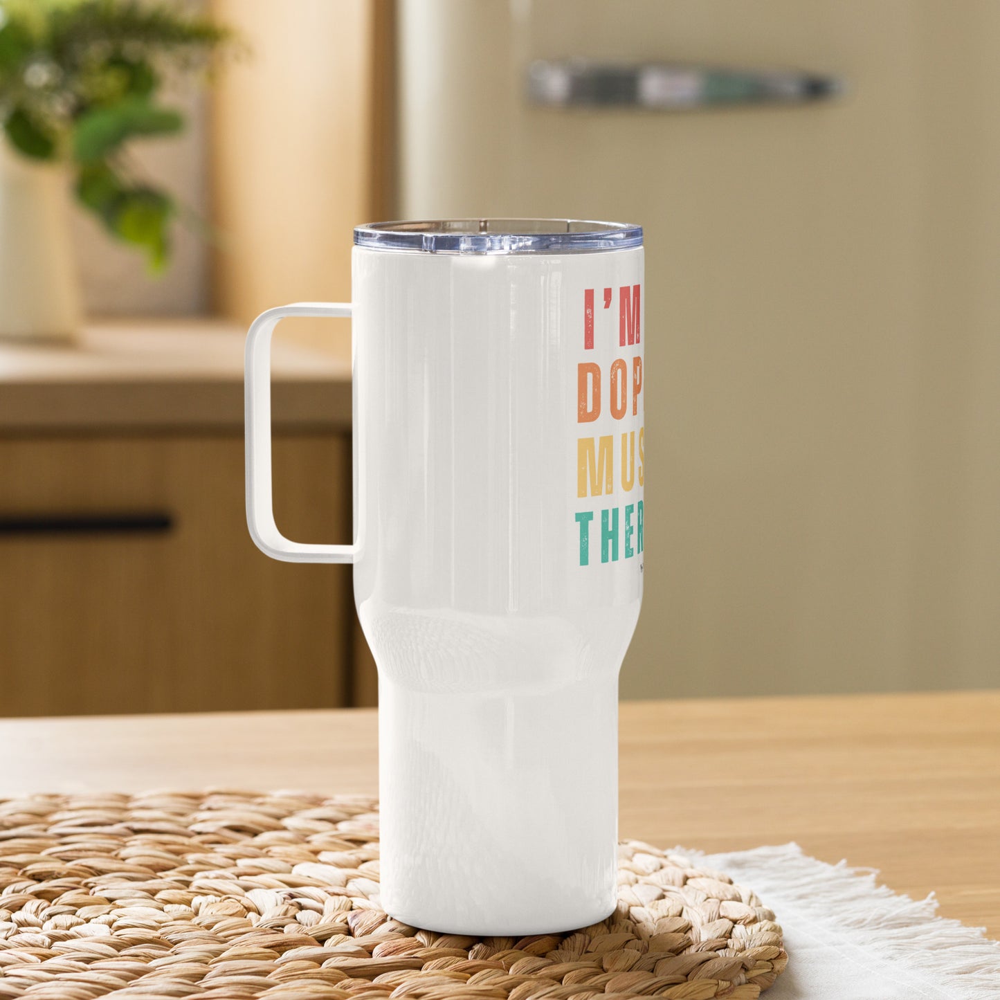 Dope Music Travel mug with a handle
