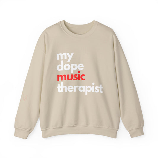 Dopest Music therapy (red)  Crewneck Sweatshirt