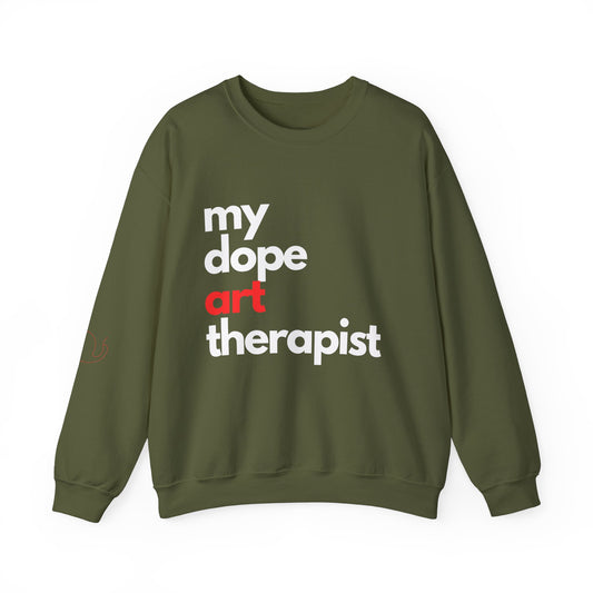 Dopest Art Therapy (Red) Crewneck Sweatshirt