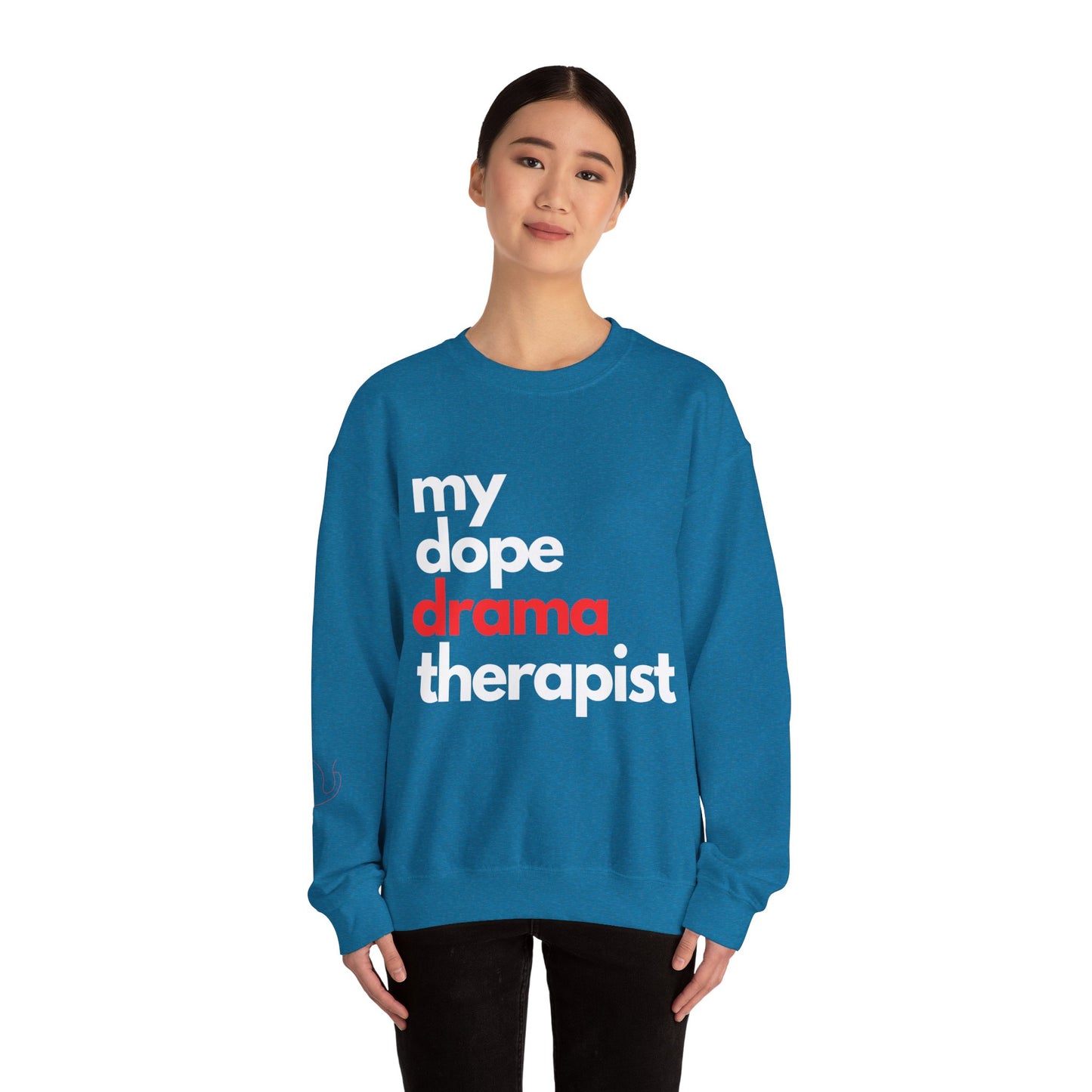 Dopest Drama Therapy (red) Crewneck Sweatshirt