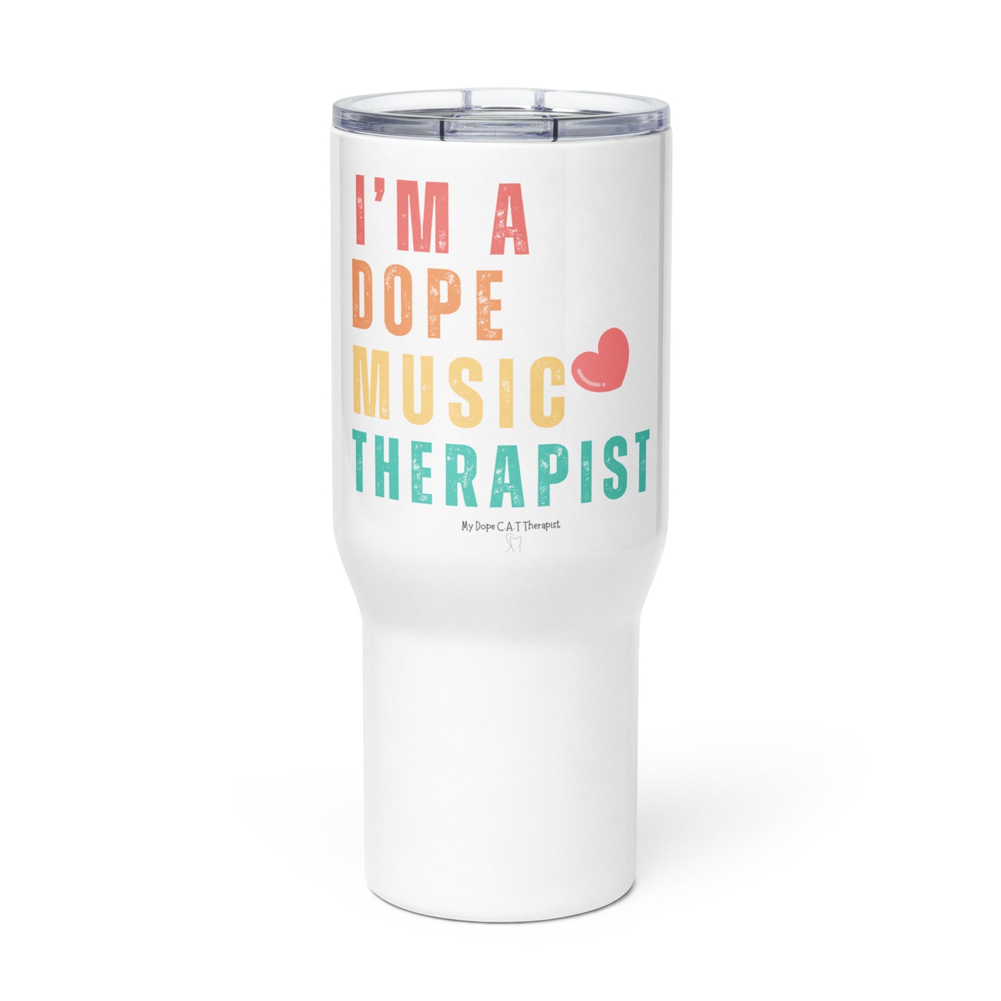 Dope Music Travel mug with a handle